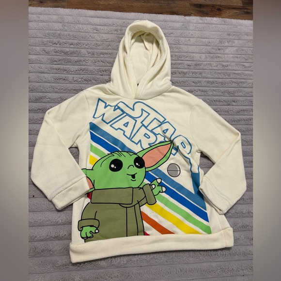 Star Wars Other - 🌈 Star Wars Grogu (Baby Yoda) Hoodie – Size 10/12 – Soft & Cozy!